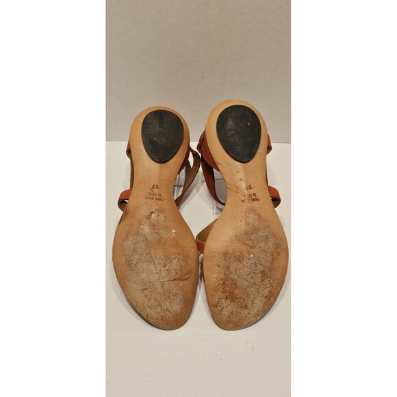 Cydwoq Rock Sandals Orange Leather Resort Retail $316 Sz 37 U.S. 6.5 - 7 - Picture 8 of 8